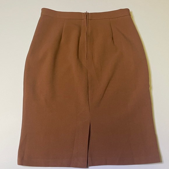 ModCloth. Terra Cotta Colored. Pencil Skirt. Medium. - Picture 3 of 5